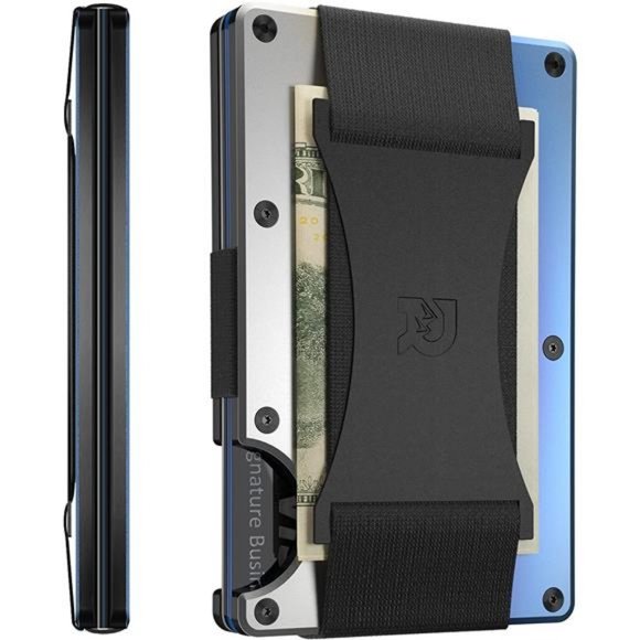 Minimalist Slim Wallet For Men - RFID Blocking Front Pocket Card Holder